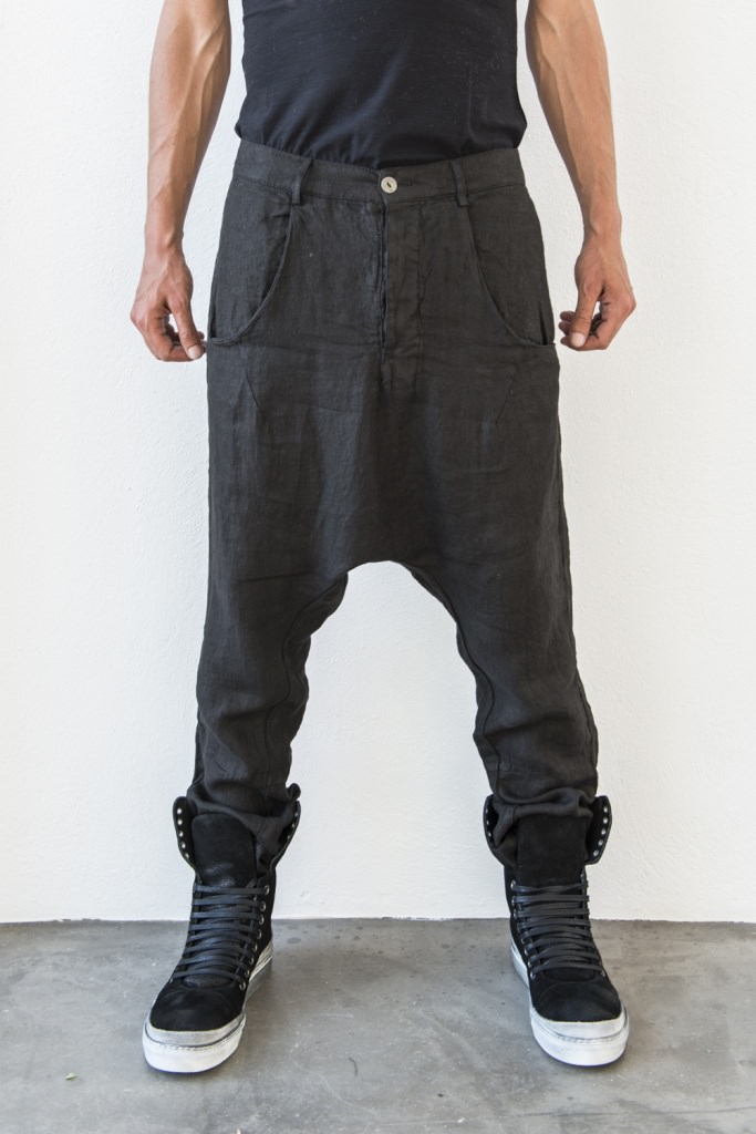 Andrea Ya Aqov Low Crotch Relaxed Pants Elixirgallery