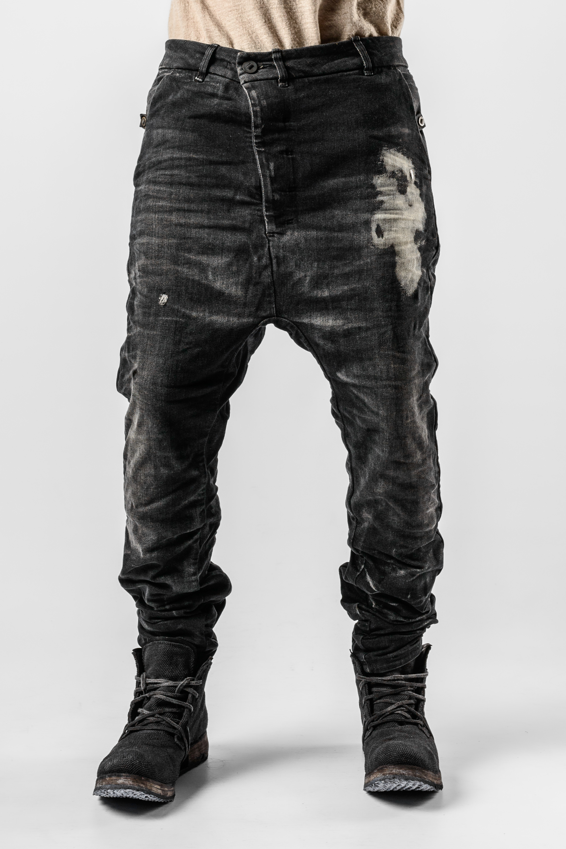 Boris Bidjan Saberi P23 Drop-crotch loose Trousers | Elixirgallery