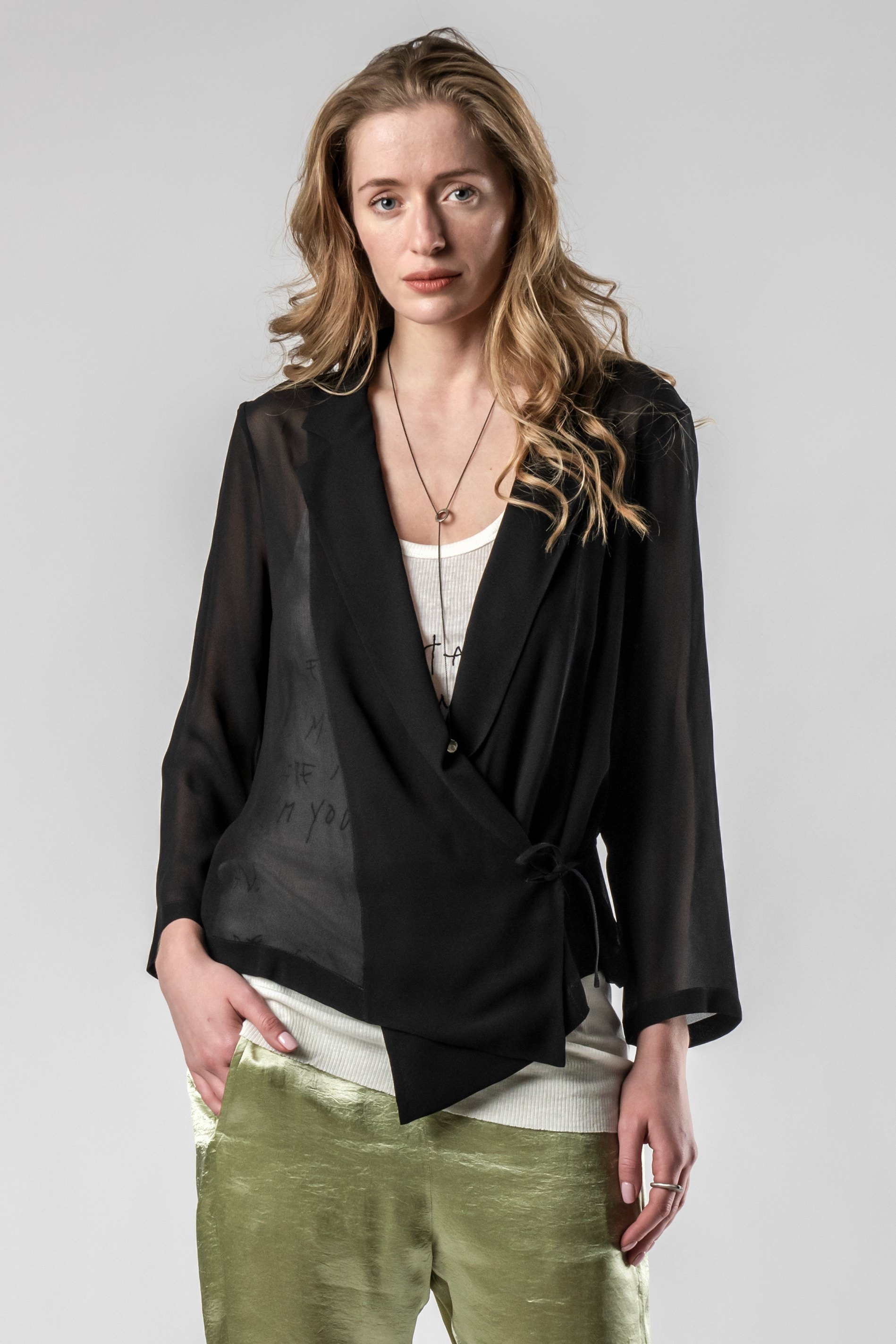 sheer kimono top