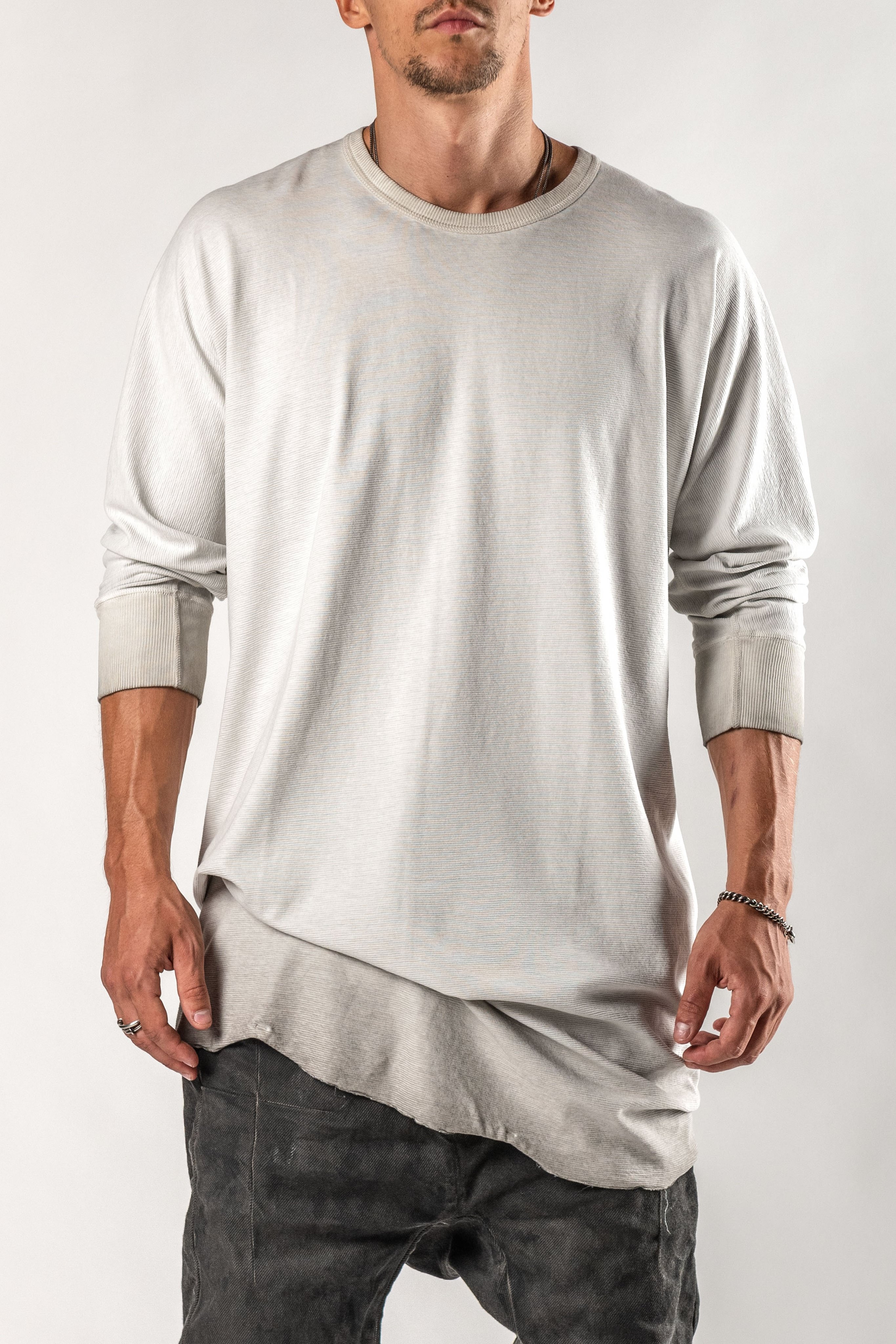 Boris Bidjan Saberi ONE PIECE LS Three Quarter in color Faded