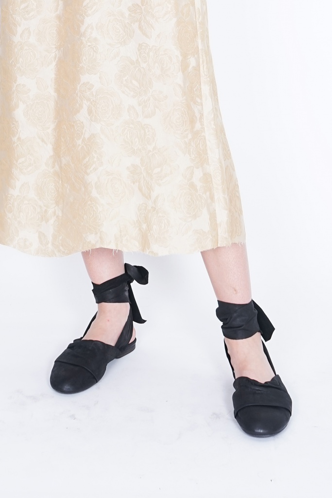 Uma Wang Wrapped Calf Leather Ballerina Sandals | Elixirgallery