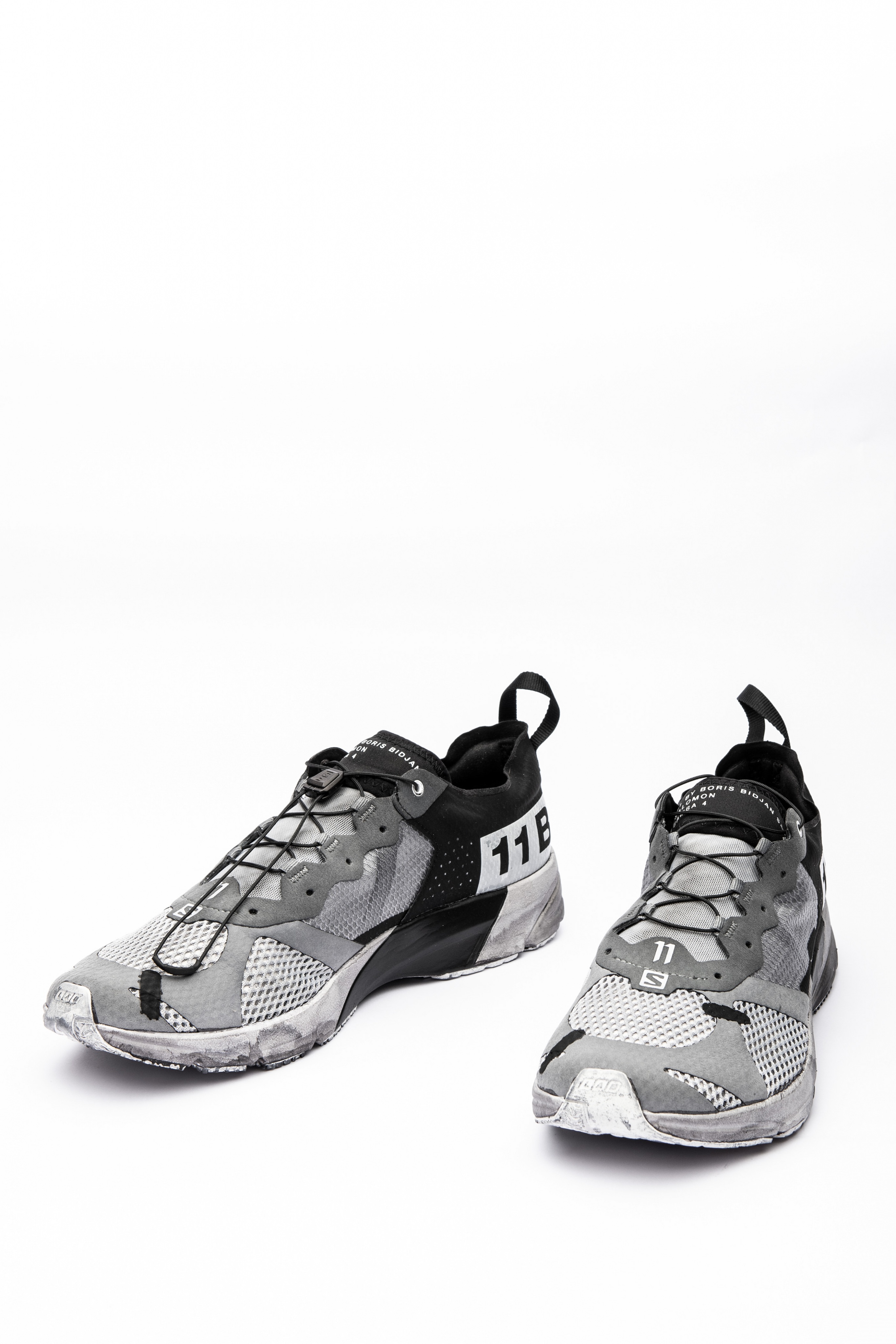 11byBBS BAMBA4 Light Grey Salomon Low-top Sneakers | Elixirgallery