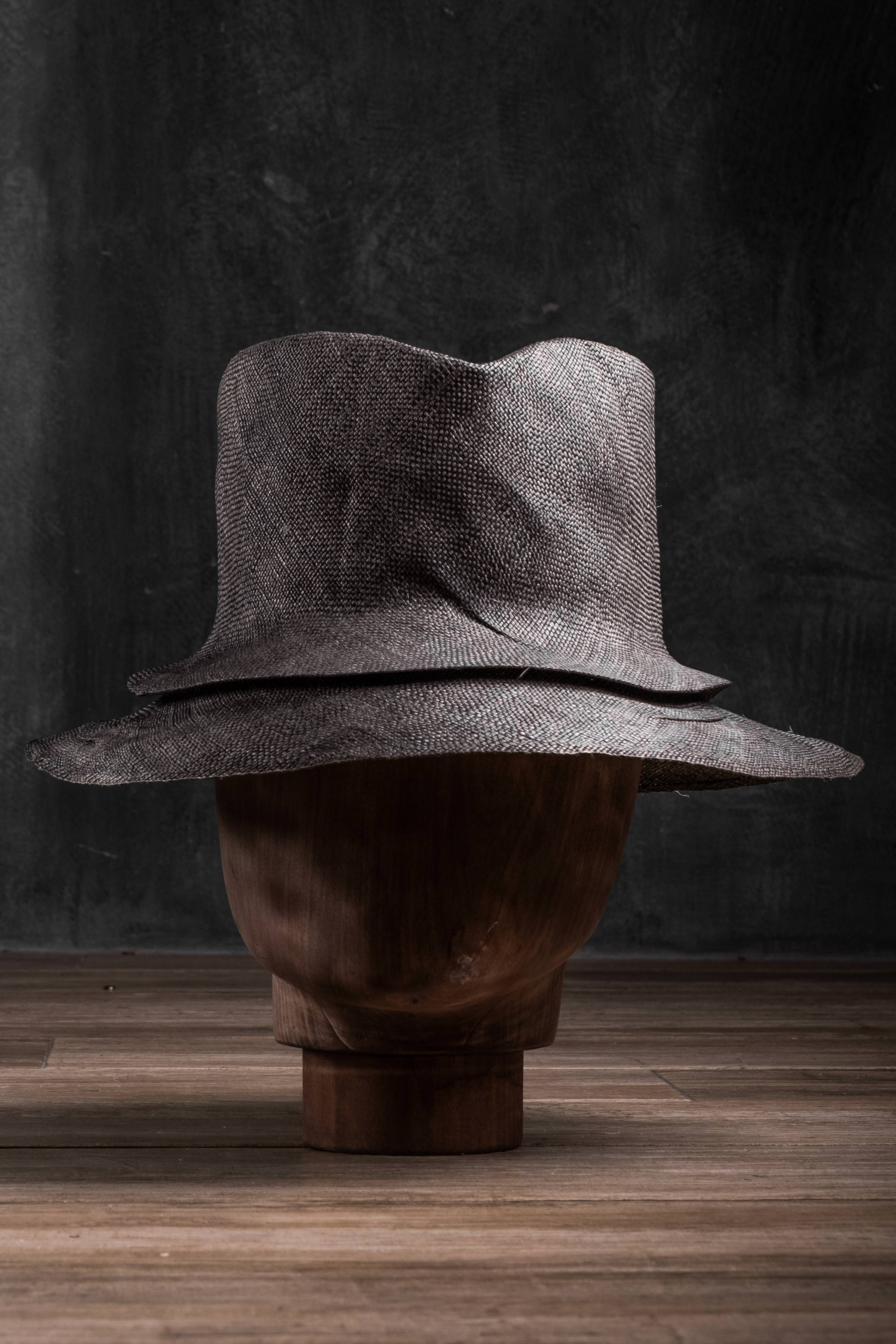 Reinhard Plank Contadino P Pleated Short Brim Hat | Elixirgallery