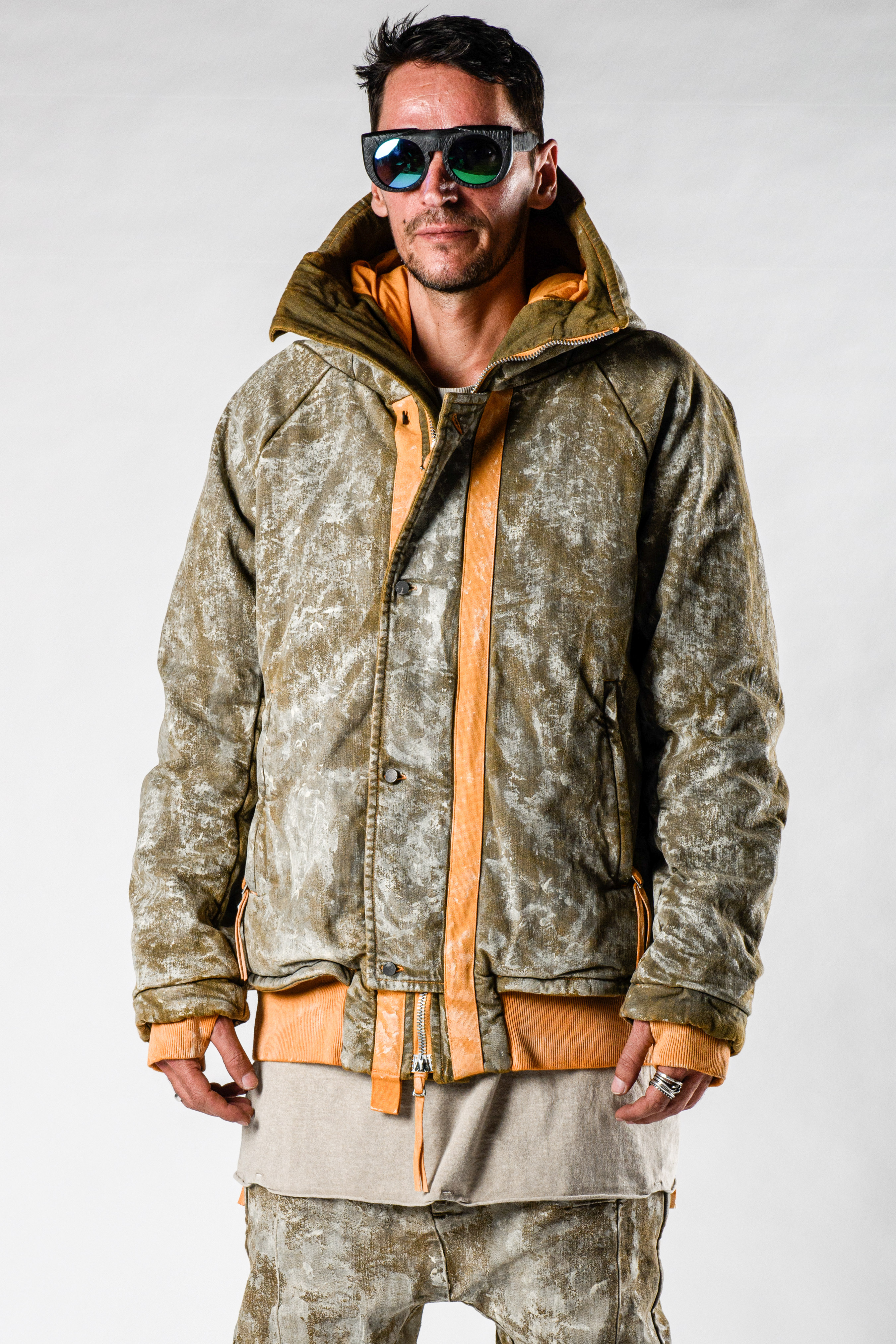 Boris Bidjan Saberi PARKA JACKET1 Short Padded Parka in color
