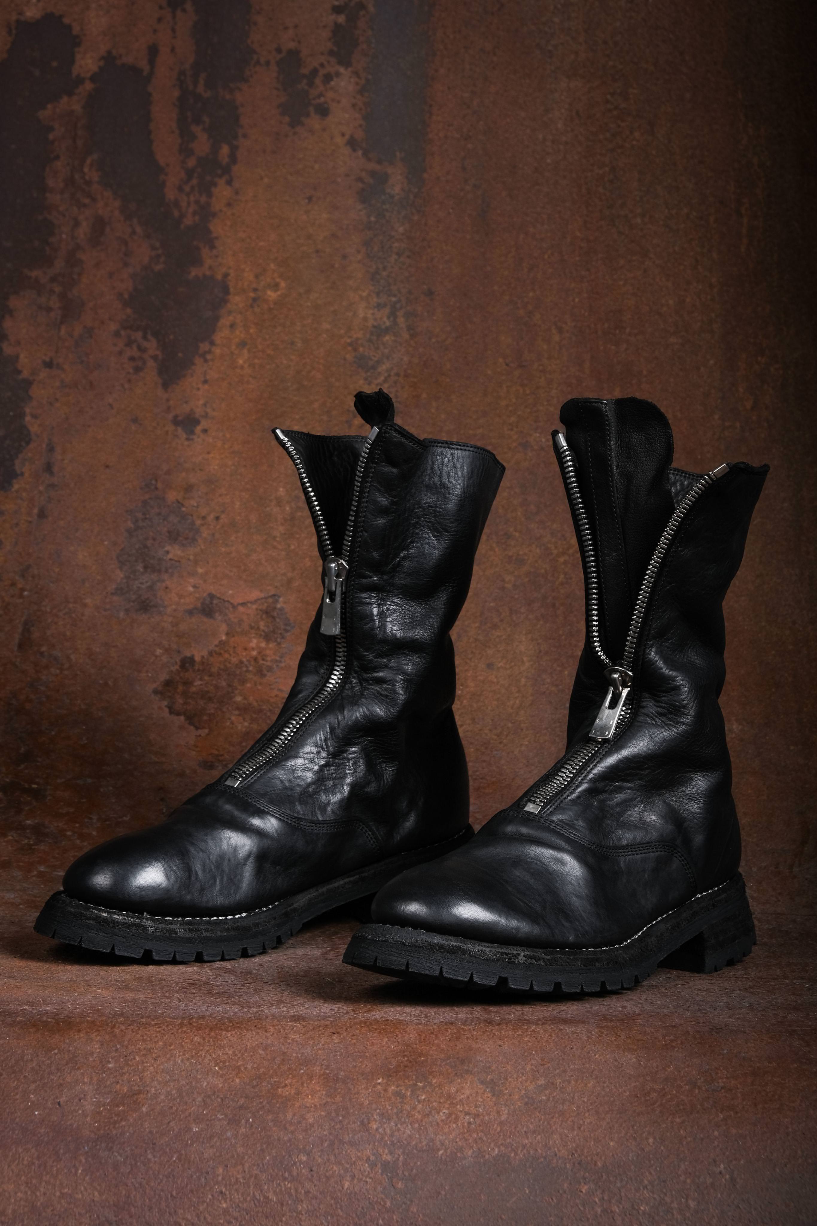 GUIDI 310WV Vibrammed Front-zip Boots | Elixirgallery