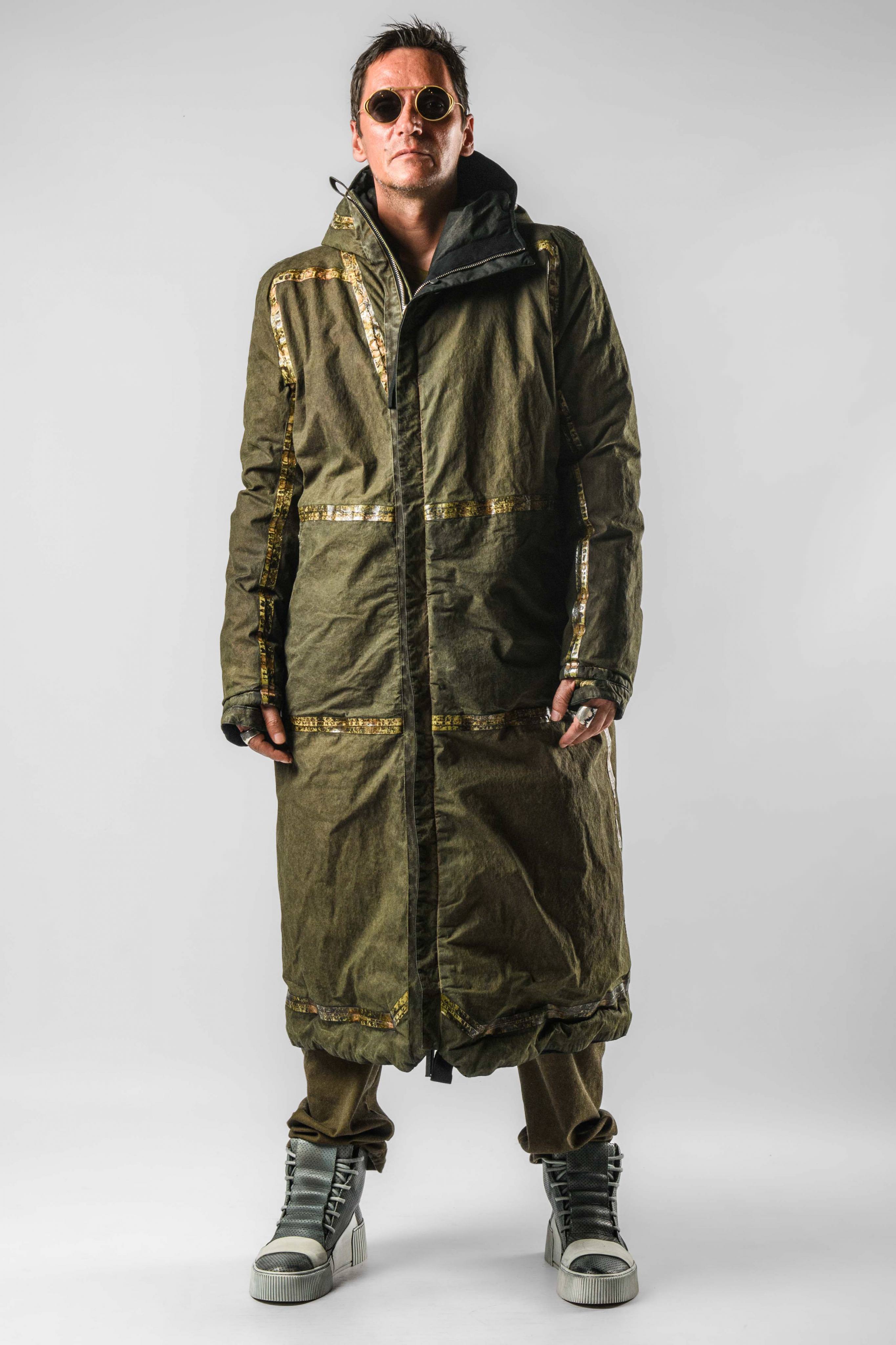 Boris Bidjan Saberi PADDED COAT1.ST Reversible and Bi-color Seam