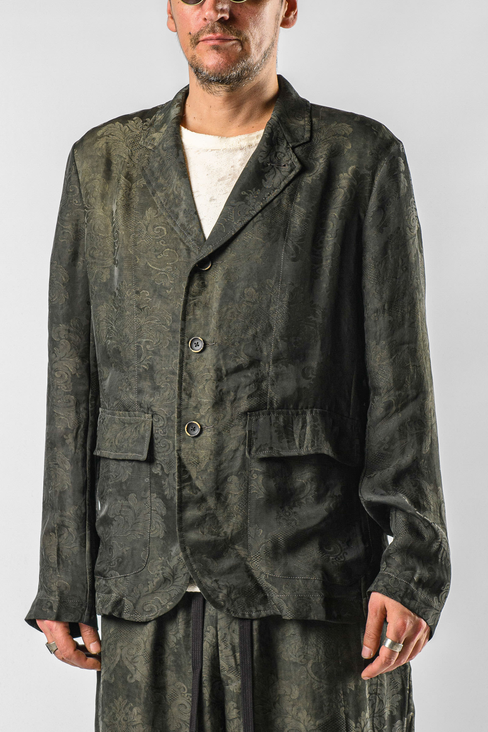 UMA WANG Jelly Jacquard Three-button Blazer | Elixirgallery