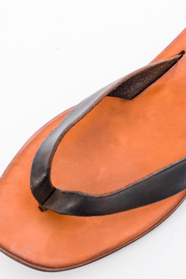 Dimissianos & Miller Rubber Wedge Leather Flip Flops in color