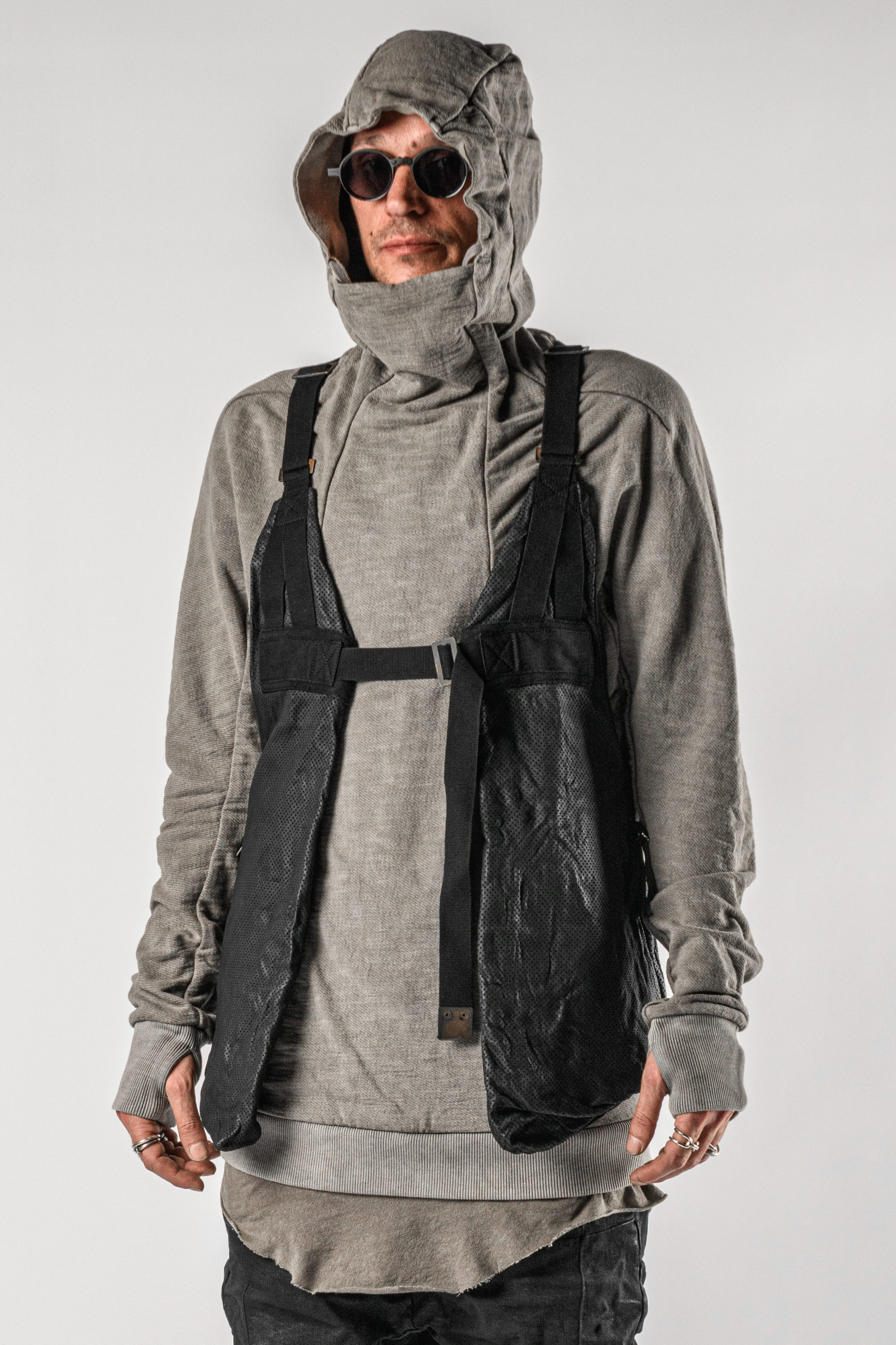 Boris Bidjan Saberi VEST BAG2.1 Perforated Horse Leather Harness